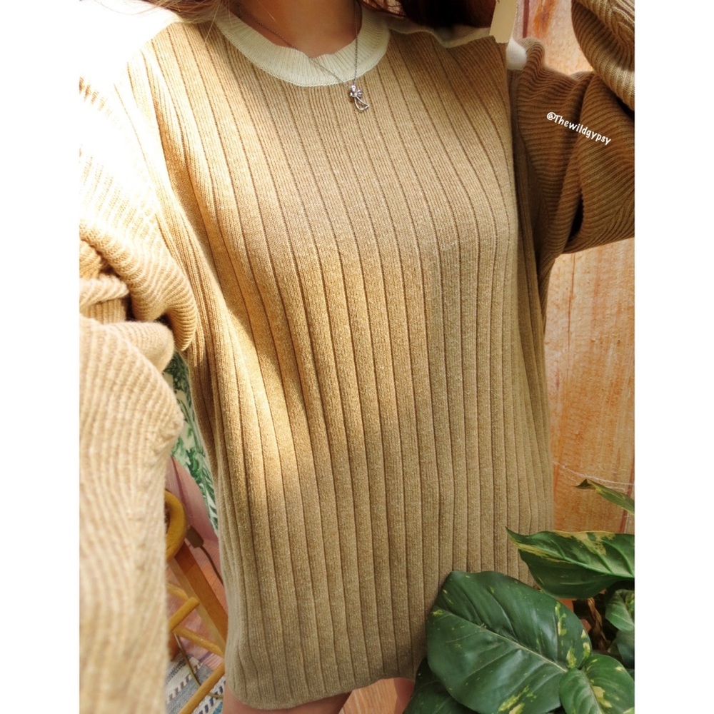 NEW Vintage oversized ribbed knit sweater 🍂 - Picture 3 of 5
